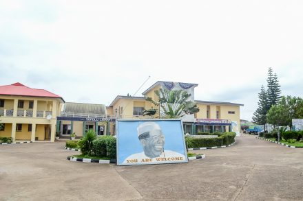 Big Awolowo Artwork Inside the compound.